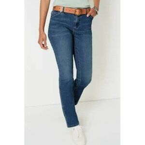 J Jill Tried & True Fit Slim Leg Jeans Denim High-Rise Blue Size 10